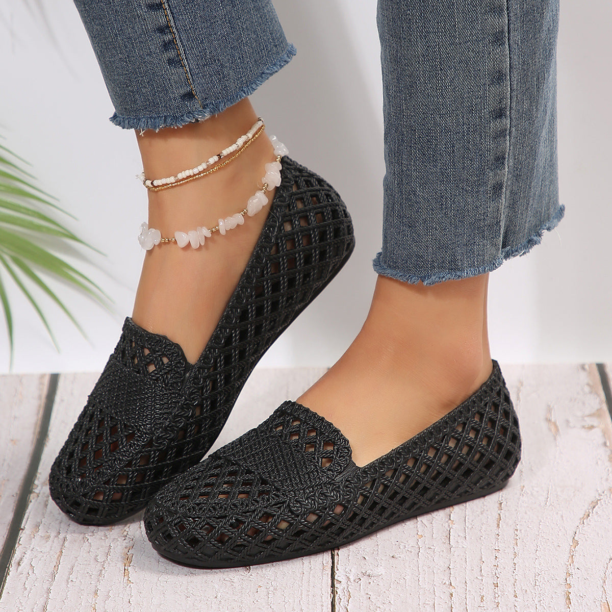 Women’s Mesh Breathable Flats – Lightweight Casual Summer Shoes