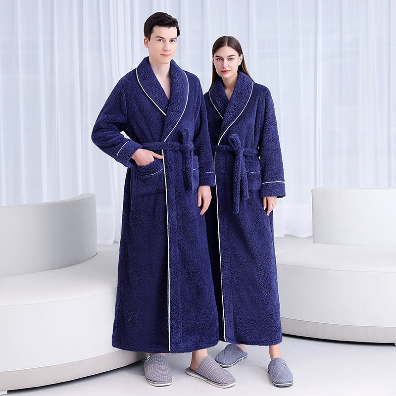 Women’s Plus Size Plush Bathrobe – Warm Winter Lounge Wear