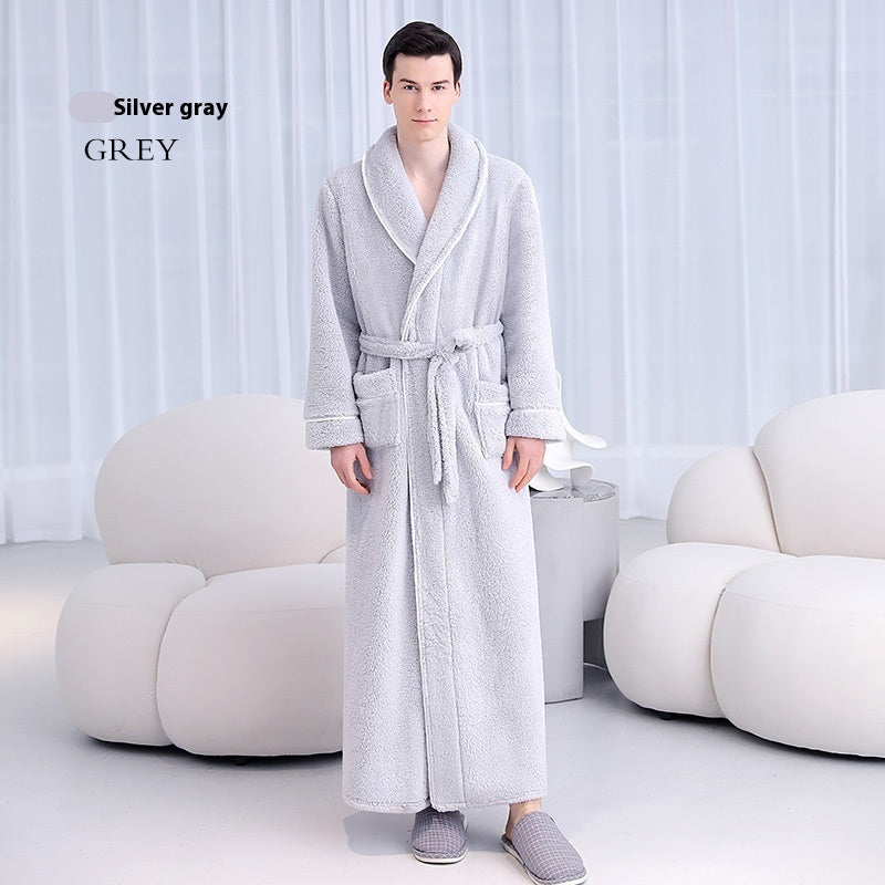 Women’s Plus Size Plush Bathrobe – Warm Winter Lounge Wear