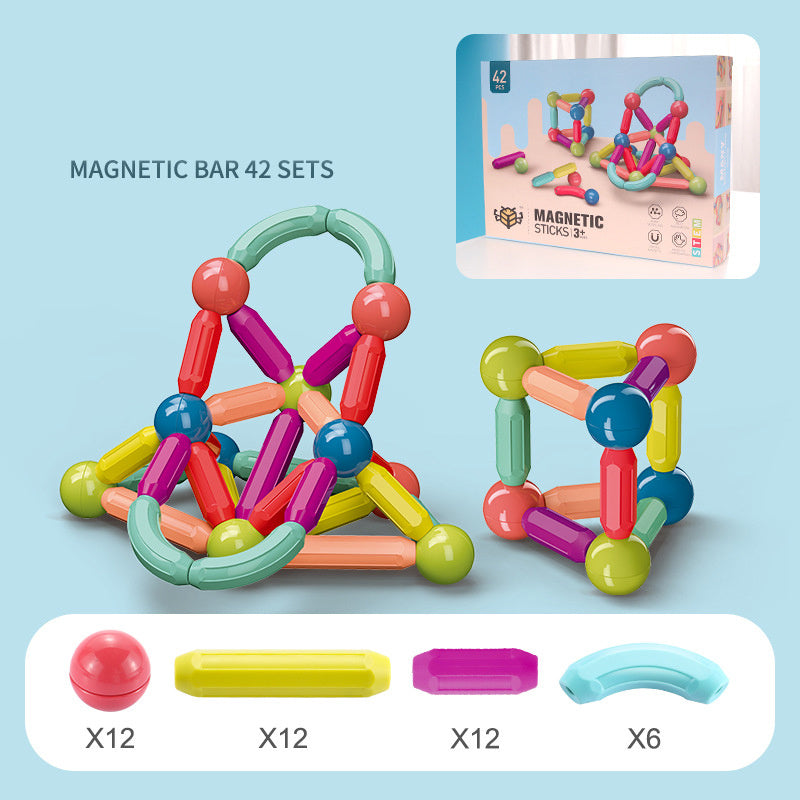 Magnetic Stick Building Blocks – STEM Educational Construction Toy for Kids