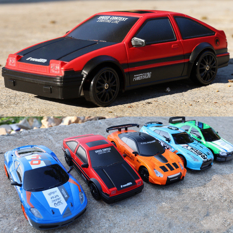 2.4G 4WD Drift RC Car – Remote Control Racing Car with LED Lights & Extra Tires for Kids