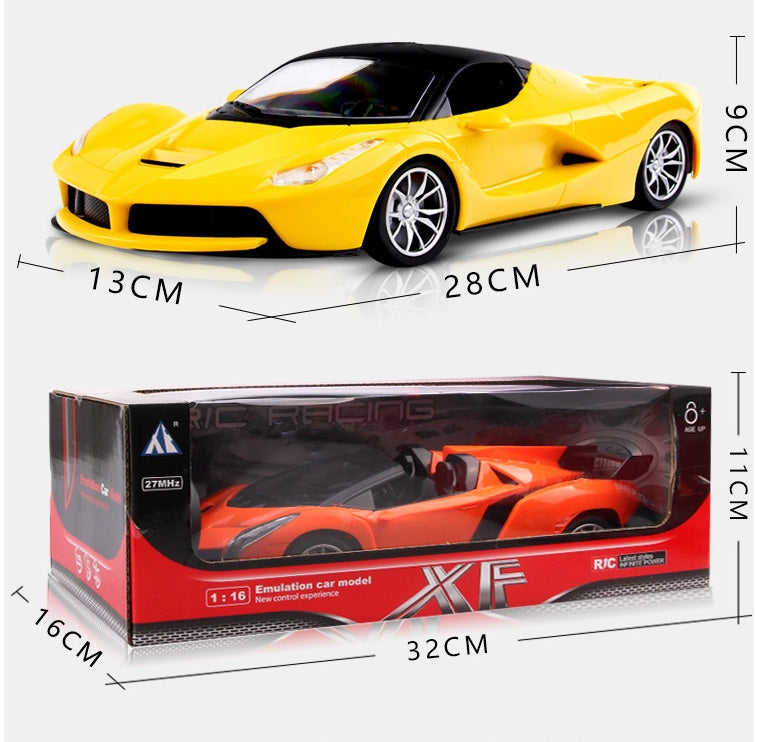 Remote Control Racing Car 1:16 Model – High-Speed RC Sports Car for Kids