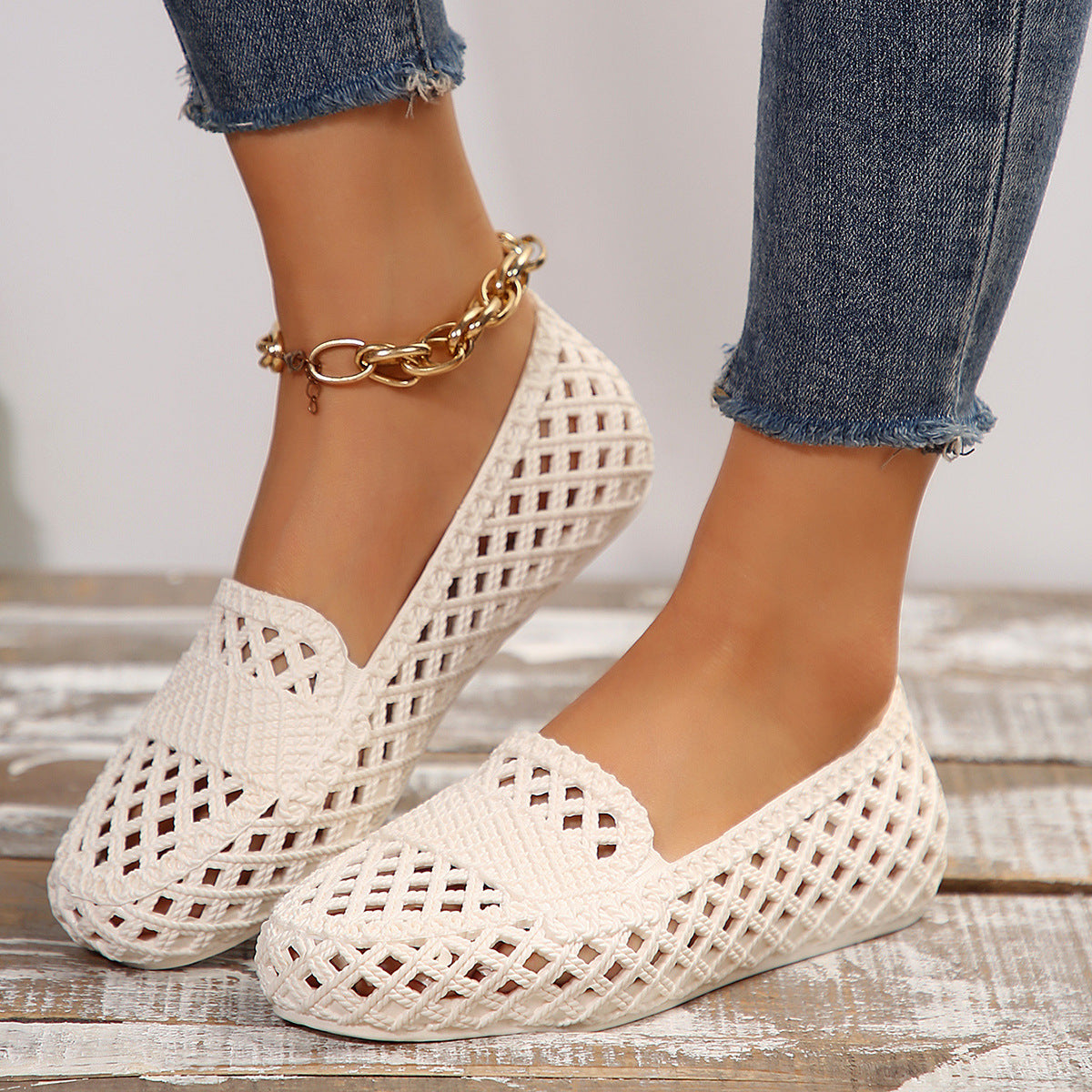 Women’s Mesh Breathable Flats – Lightweight Casual Summer Shoes