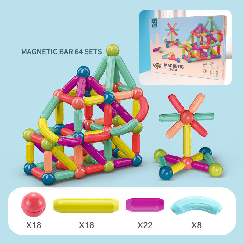 Magnetic Stick Building Blocks – STEM Educational Construction Toy for Kids