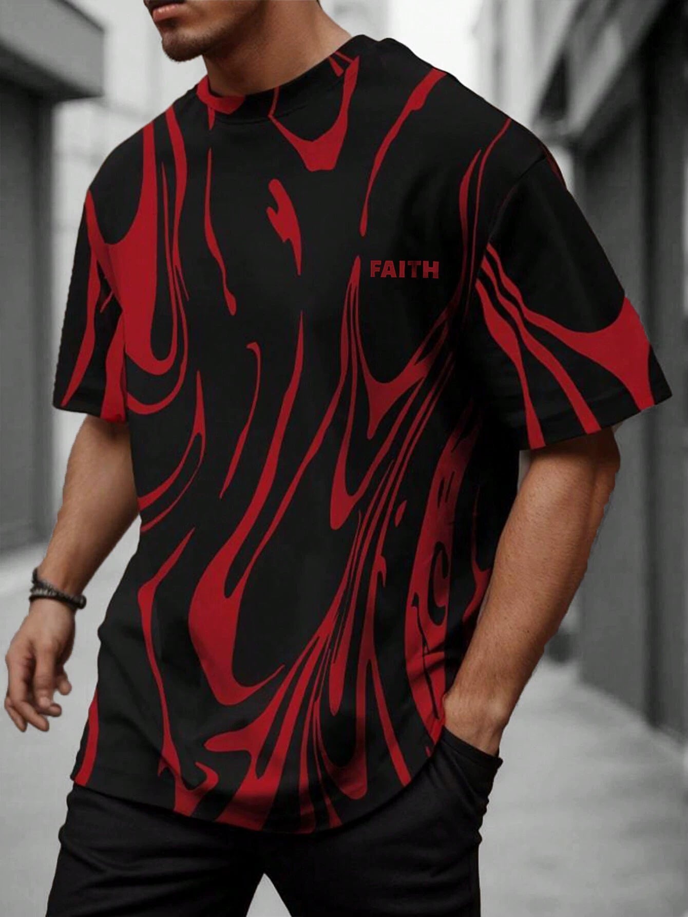 3D Printed Abstract T-Shirt