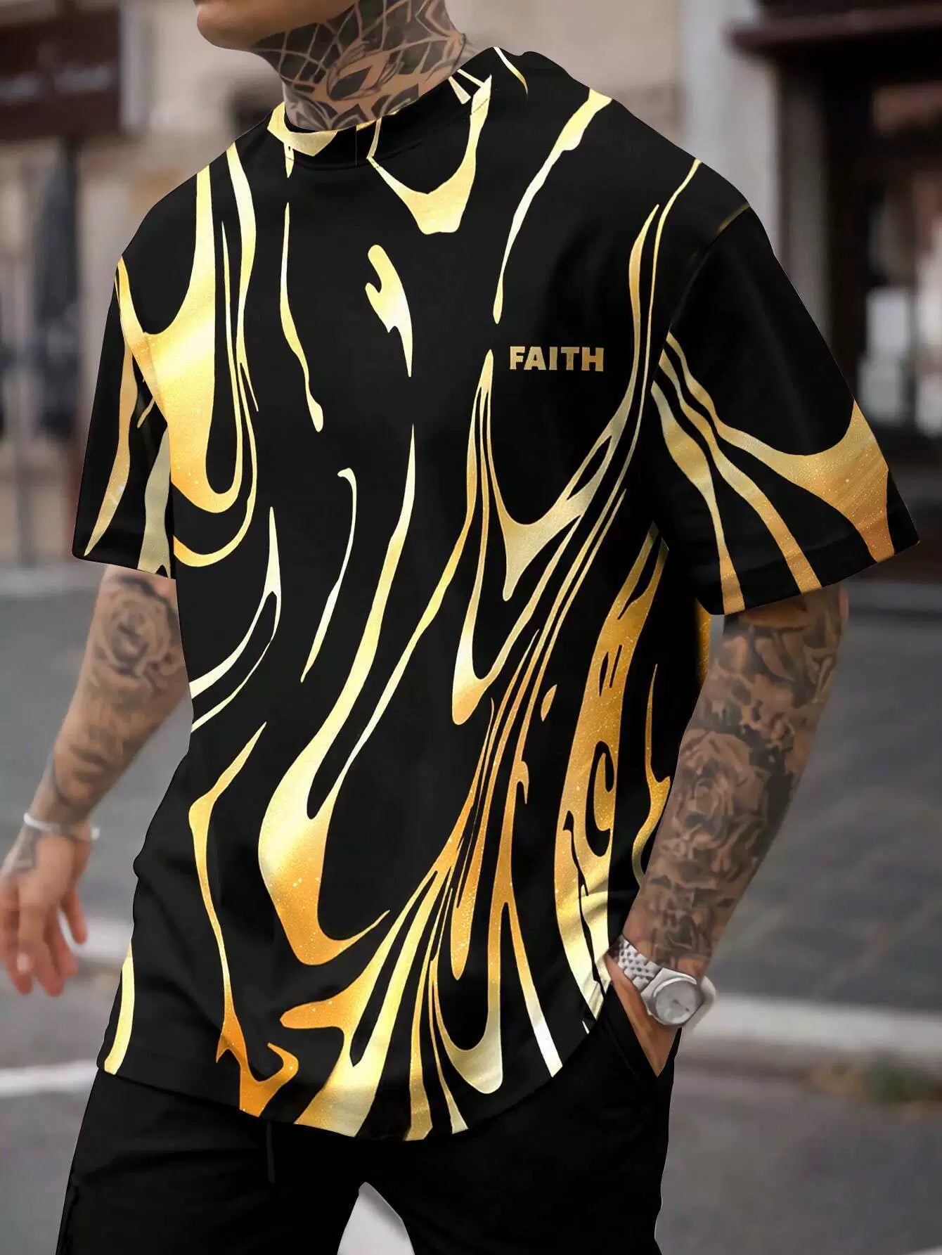 3D Printed Abstract T-Shirt