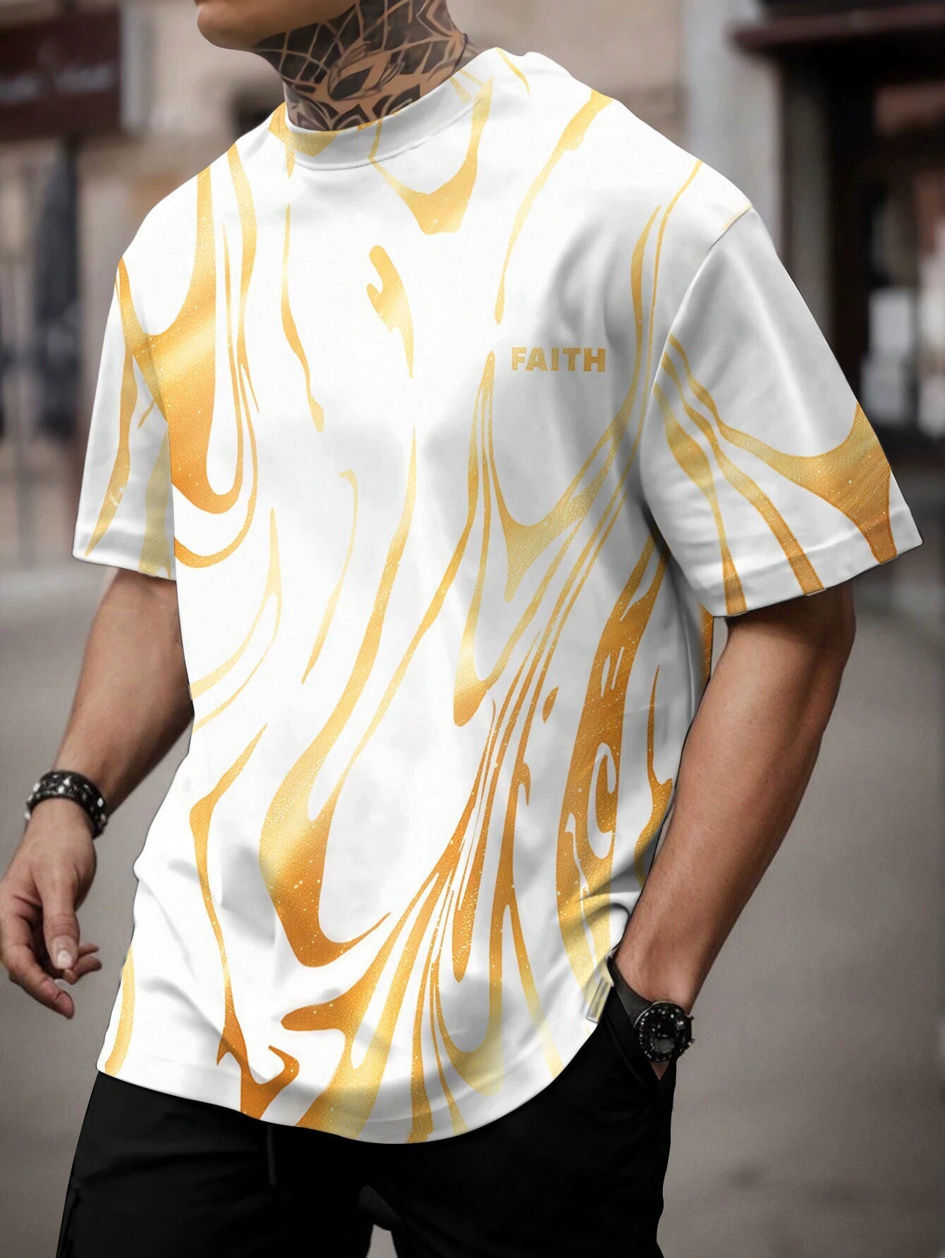 3D Printed Abstract T-Shirt