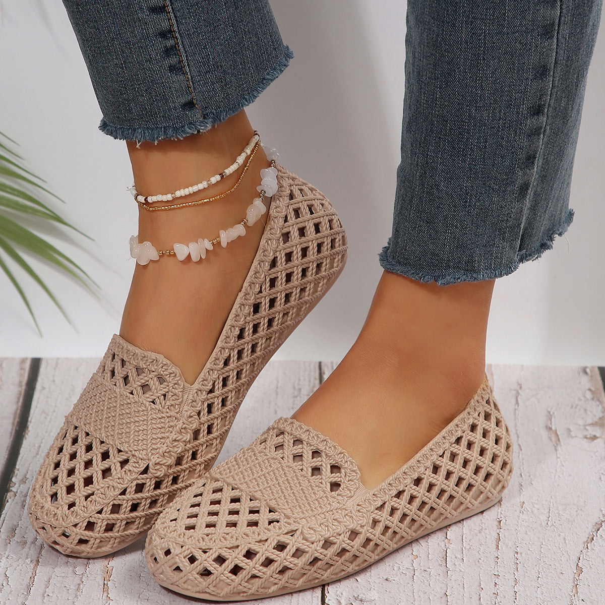 Women’s Mesh Breathable Flats – Lightweight Casual Summer Shoes
