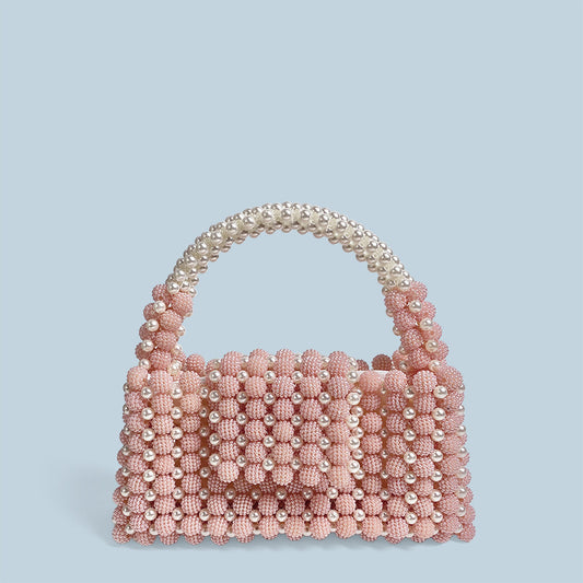 Waxberry Pearl Handmade Beaded Handbag – Luxury Evening & Party Purse
