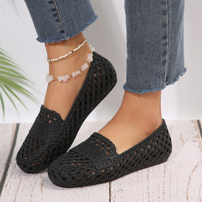 Women’s Mesh Breathable Flats – Lightweight Casual Summer Shoes