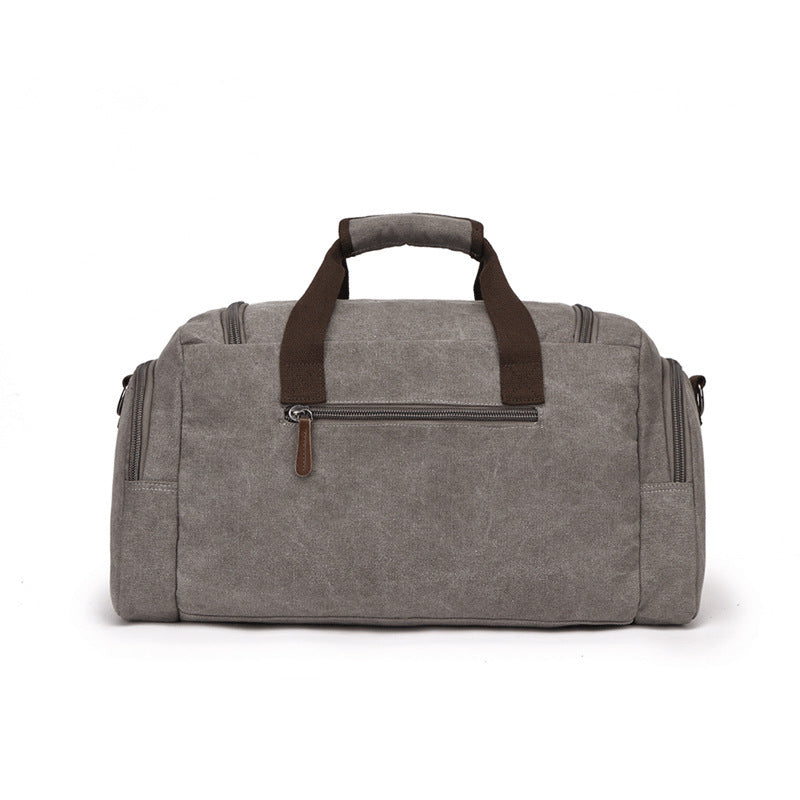 European American Style Canvas Travel Bag – Portable Duffel & Shoulder Bag