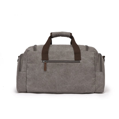 European American Style Canvas Travel Bag – Portable Duffel & Shoulder Bag