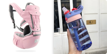 Multi-Functional Baby Carrier with Waist Stool – Ergonomic Infant Hip Seat for Parents