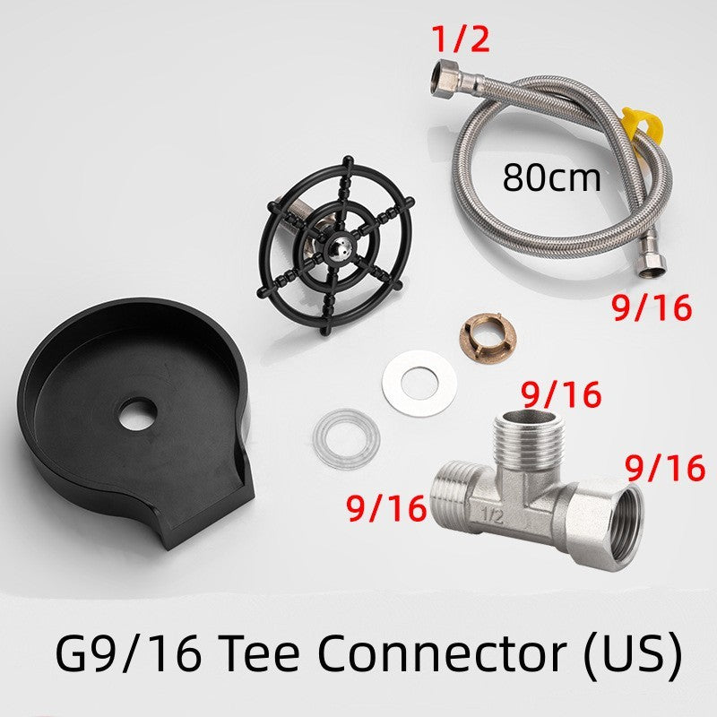 High-Pressure Cup Washer for Sink – Automatic Faucet Attachment for Mugs, Bottles & Glasses