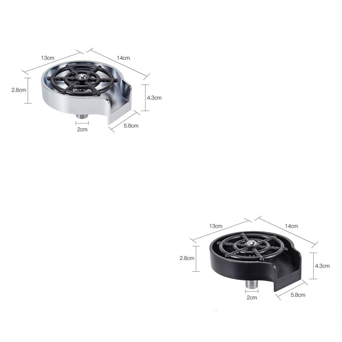 High-Pressure Cup Washer for Sink – Automatic Faucet Attachment for Mugs, Bottles & Glasses