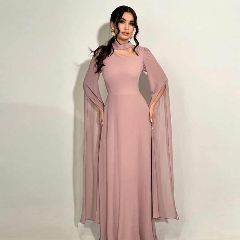 Women’s Slim-Fit Long Sleeve Maxi Dress – Elegant Bodycon Evening Party Wear