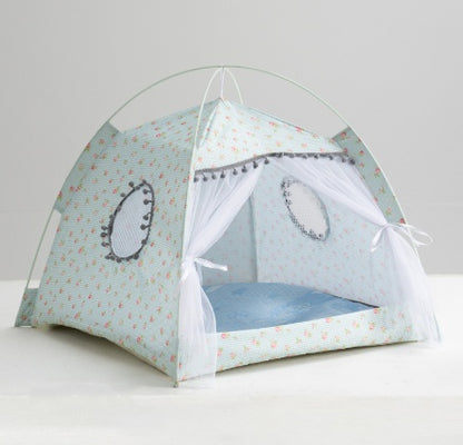 Cat Tent House – Enclosed Pet Bed for Cats & Small Pets