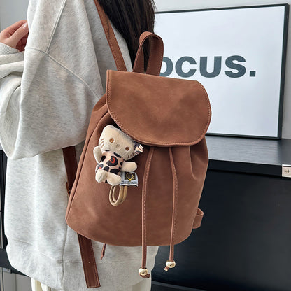 Retro Fashion Casual Women’s Backpack – Soft PU Leather Shoulder Bag