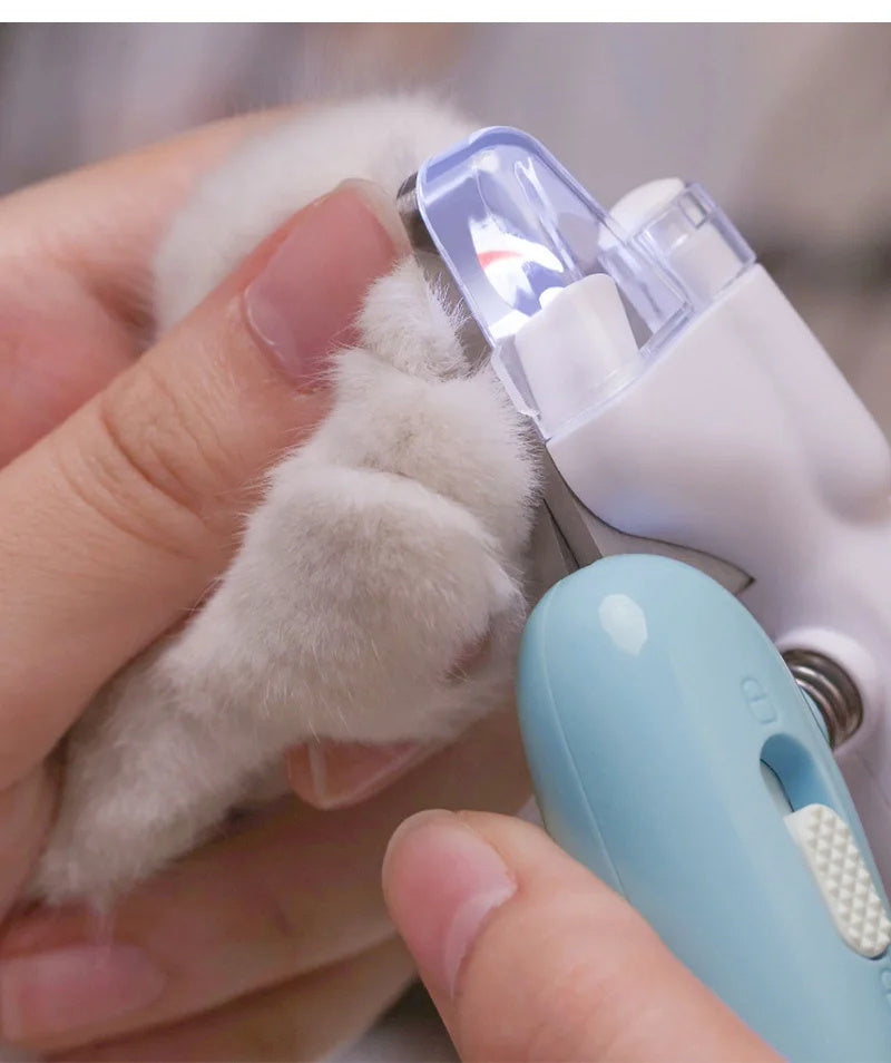Pet Nail Clippers with LED Light – Dog & Cat Grooming Nail Trimmer