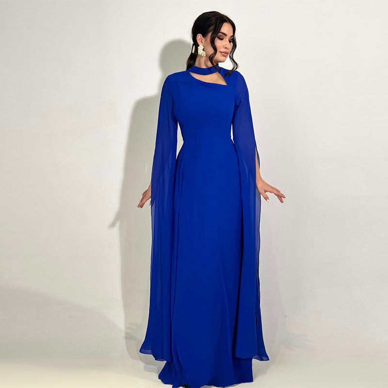 Women’s Slim-Fit Long Sleeve Maxi Dress – Elegant Bodycon Evening Party Wear