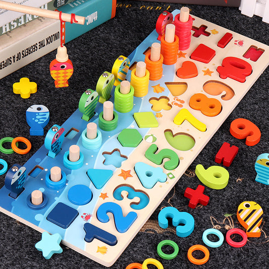 3D Alphabet & Number Puzzle Board – Montessori Early Learning Toy for Kids