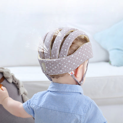 Baby Safety Helmet – Soft Cotton Protective Headgear for Toddlers