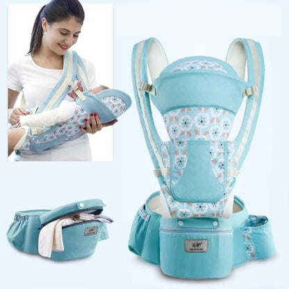 Multi-Functional Baby Carrier with Waist Stool – Ergonomic Infant Hip Seat for Parents