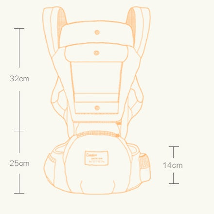 Multi-Functional Baby Carrier with Waist Stool – Ergonomic Infant Hip Seat for Parents