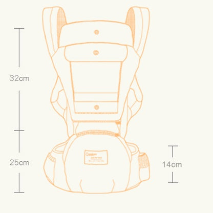 Multi-Functional Baby Carrier with Waist Stool – Ergonomic Infant Hip Seat for Parents