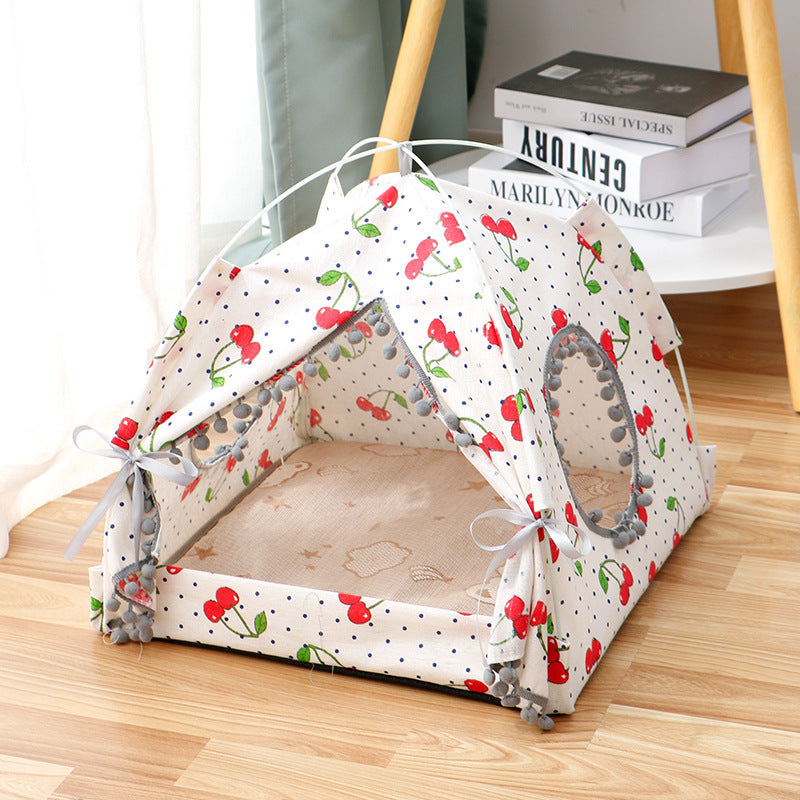 Cat Tent House – Enclosed Pet Bed for Cats & Small Pets