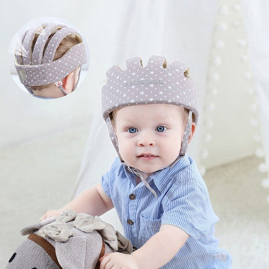 Baby Safety Helmet – Soft Cotton Protective Headgear for Toddlers