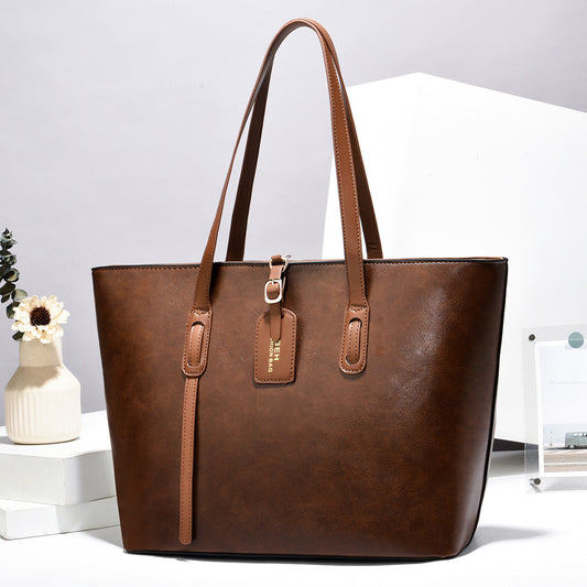 Leather Pattern Shoulder Messenger Bag – Versatile Women’s Handbag & Tote