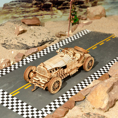 Robotime 3D Wooden Puzzle Steam Train – DIY Mechanical Prime Express Model Toy