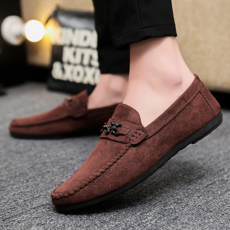 Waterproof Leather Men’s Loafers – Casual Slip-On Sports Shoes