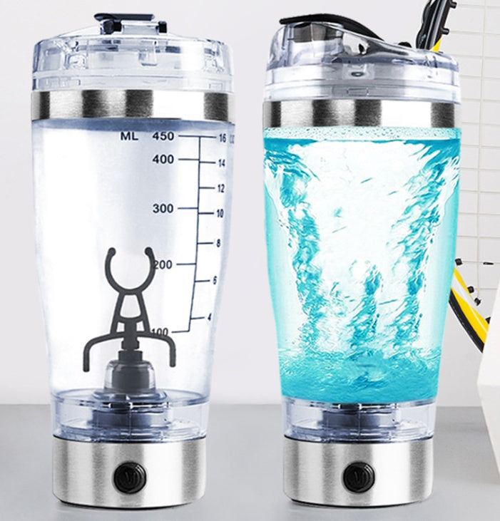 USB Electric Shaker Cup – Rechargeable Protein Shake & Coffee Mixer Bottle