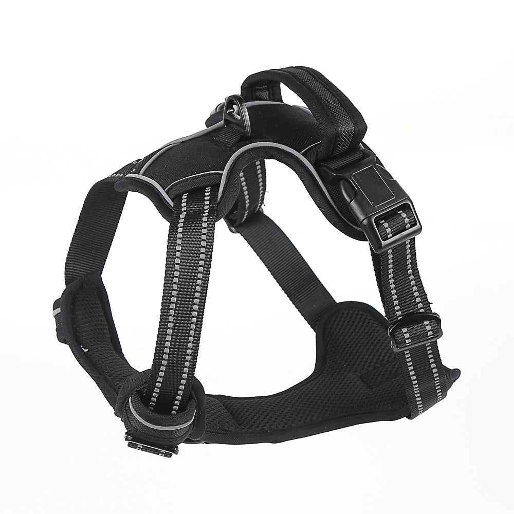 No-Pull Reflective Dog Harness – Breathable Adjustable Pet Vest