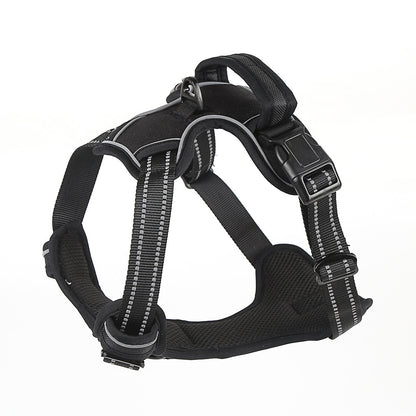 No-Pull Reflective Dog Harness – Breathable Adjustable Pet Vest