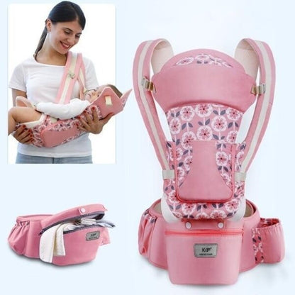 Multi-Functional Baby Carrier with Waist Stool – Ergonomic Infant Hip Seat for Parents