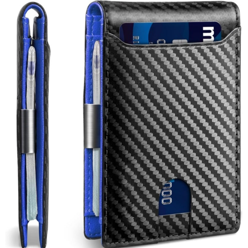 Men’s RFID Blocking Ultra-Thin Flip Two-Fold Wallet – Minimalist Slim Card Holder