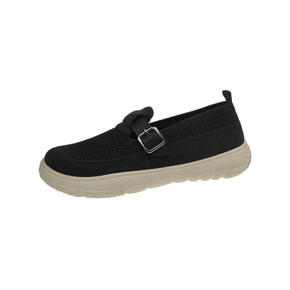 Women’s Breathable Slip-On Sneakers – Comfortable Soft Sole Walking Shoes