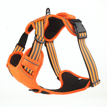 No-Pull Reflective Dog Harness – Breathable Adjustable Pet Vest