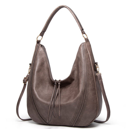 Women’s Casual Tassel Shoulder Bag – Large Capacity Everyday Tote
