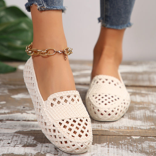 Women’s Mesh Breathable Flats – Lightweight Casual Summer Shoes