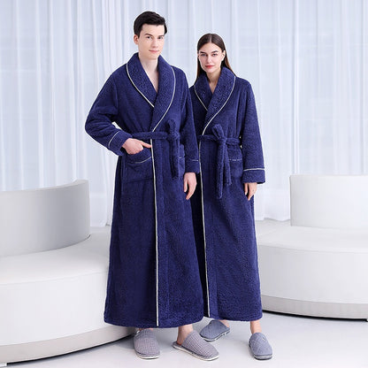 Women’s Plus Size Plush Bathrobe – Warm Winter Lounge Wear