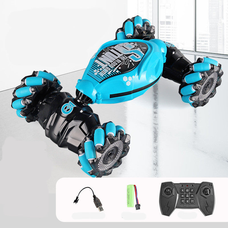 Gesture Sensing RC Transforming Car – 360° Twisting Drift Remote Control Stunt Vehicle with Wrist Watch Control
