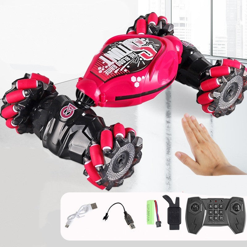 Gesture Sensing RC Transforming Car – 360° Twisting Drift Remote Control Stunt Vehicle with Wrist Watch Control