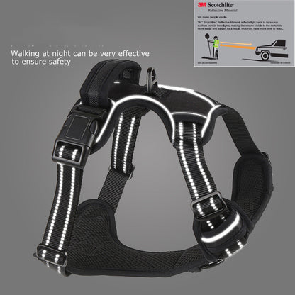 No-Pull Reflective Dog Harness – Breathable Adjustable Pet Vest