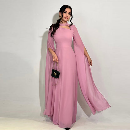 Women’s Slim-Fit Long Sleeve Maxi Dress – Elegant Bodycon Evening Party Wear