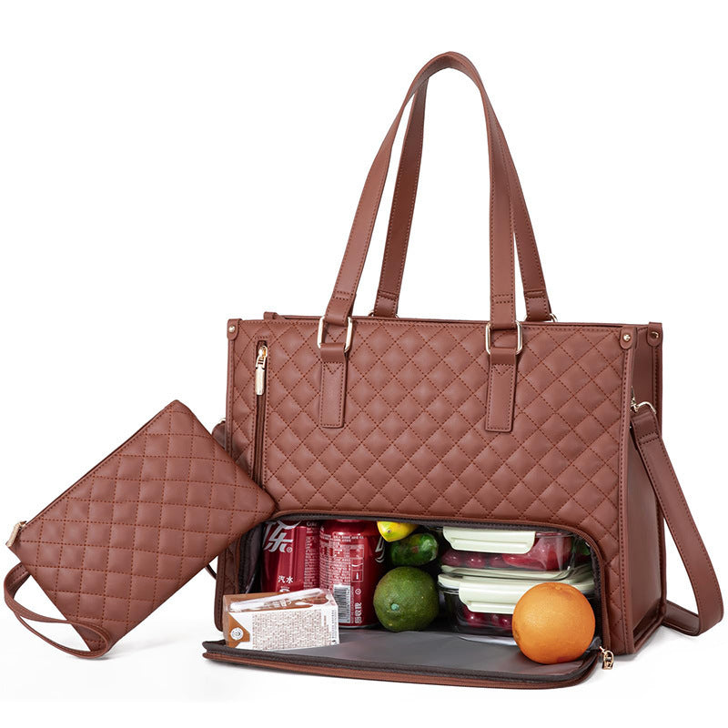 Women’s Insulated Tote Bag – Fashion Lunch Bag & Laptop Handbag