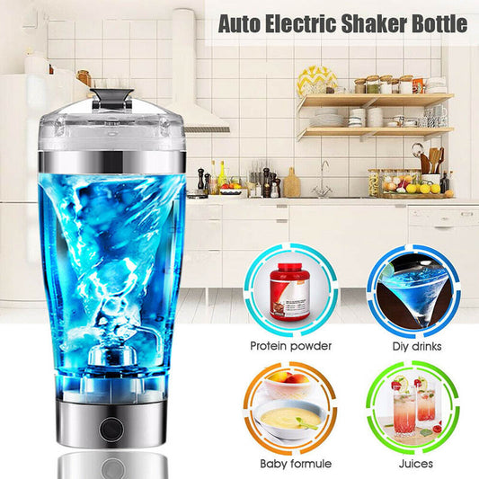 USB Electric Shaker Cup – Rechargeable Protein Shake & Coffee Mixer Bottle